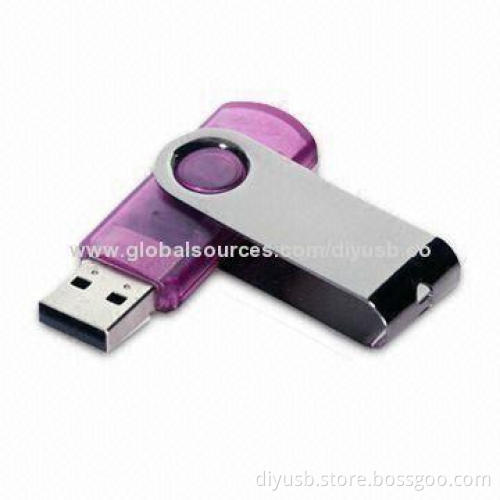 Swivel USB2.0 Flash Drive with 5V Working Voltage and Password and Bootable Functions